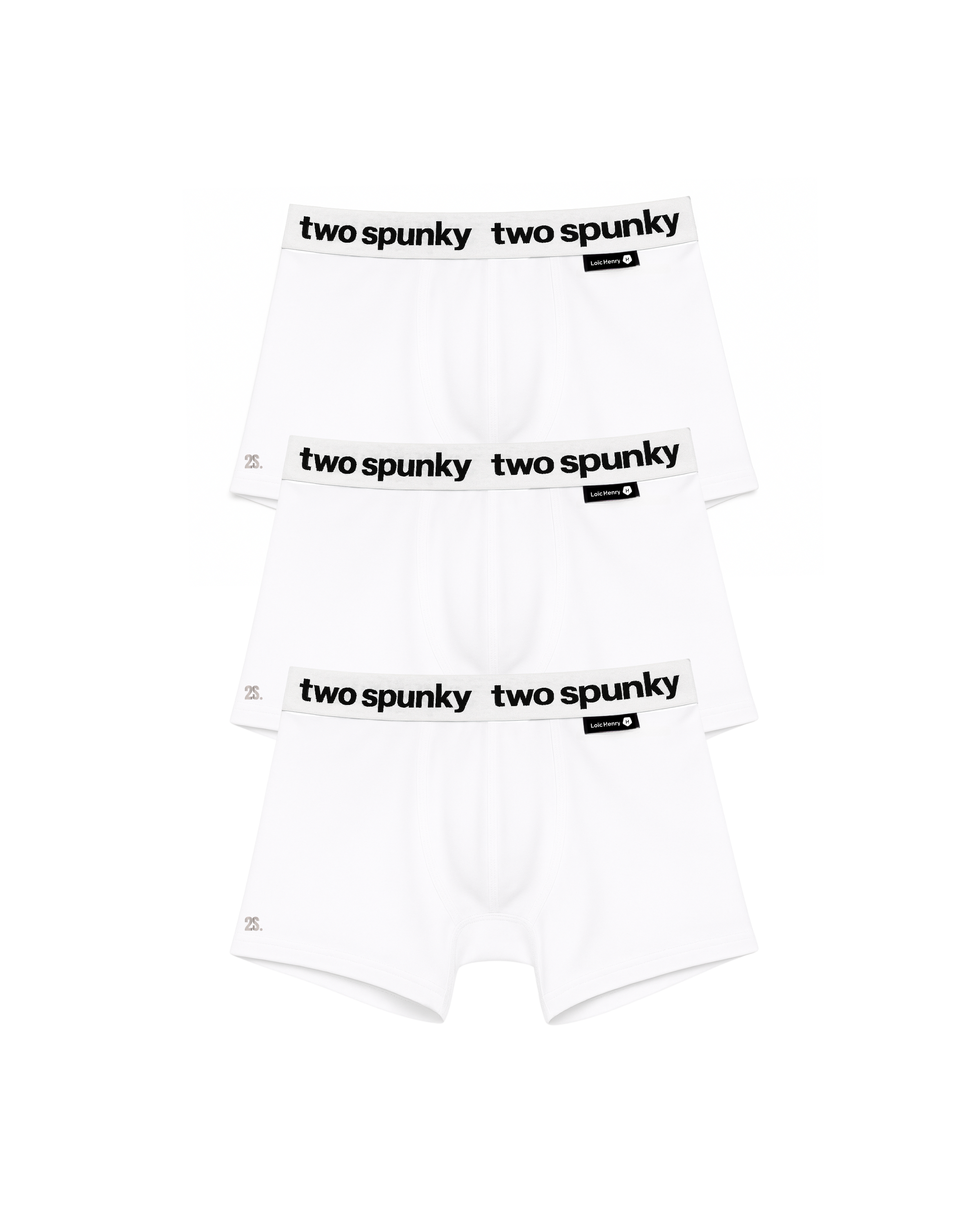 01/ Le Boxer Blanc. - Pack x3 Two Spunky x Loïc Henry.